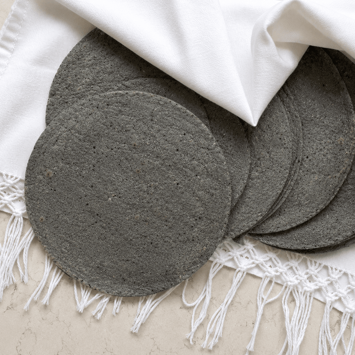 DILMUN Tortillas de maíz azul agroecológico hechas a mano 12 piezas Ecosentli