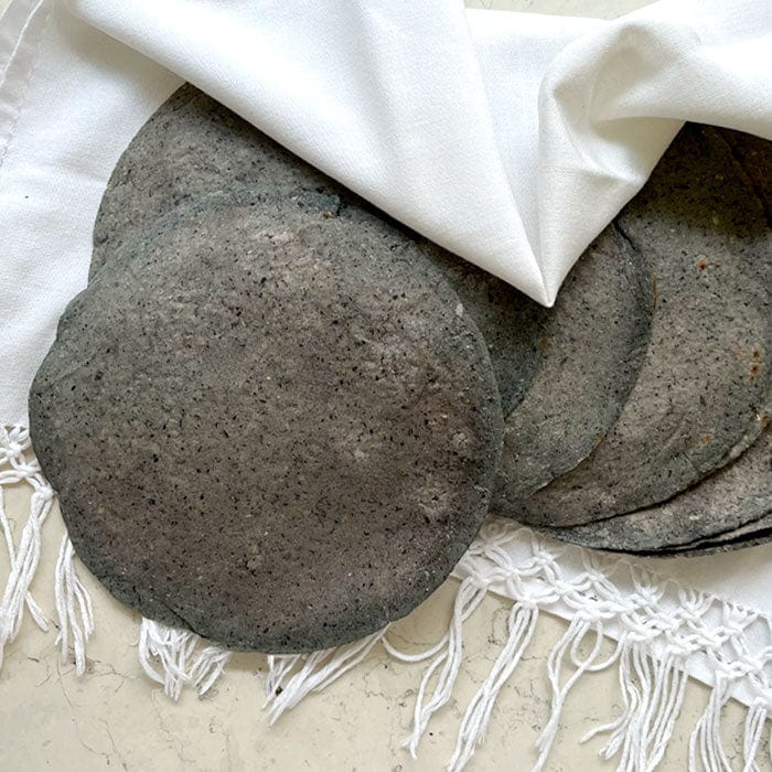 DILMUN Tortillas de maíz azul hechas a mano 12 piezas Ecosentli