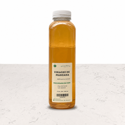DILMUN Vinagre de manzana cold-pressed sin pasteurizar 500ml Villa de Patos