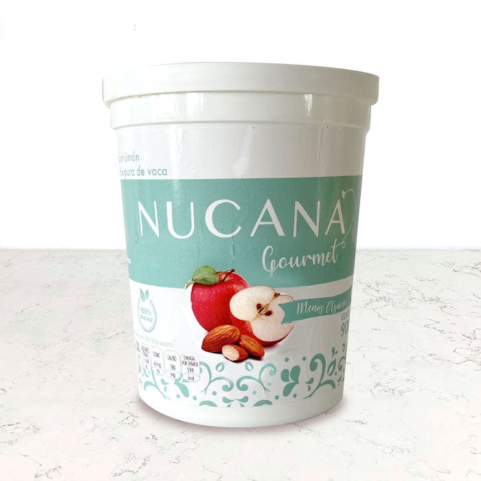 DILMUN Yogurt de vaca con manzana y almendra 900ml Nucana