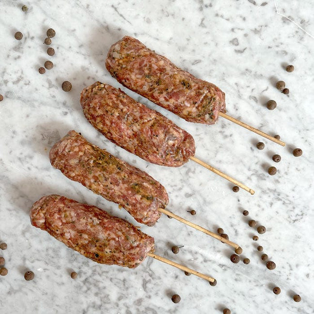 DILMUN Brochetas Kebab de cordero orgánico 4 piezas de 60g c/u