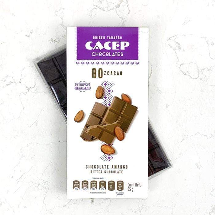 DILMUN Chocolate amargo 80% cacao Barra 85 g CACEP