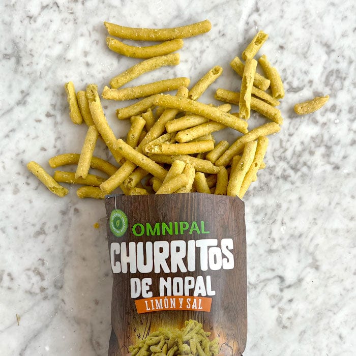 DILMUN Churritos de nopal orgánico con sal y limón 100g OMNIPAL