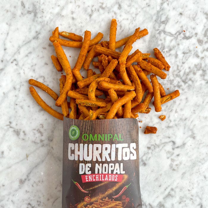 DILMUN Churritos de nopal orgánico enchilados 100g OMNIPAL