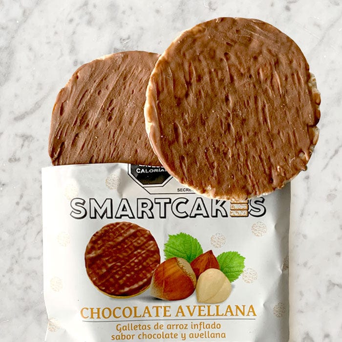 DILMUN Galletas de arroz con chocolate sabor avellana 2 piezas Smartchips