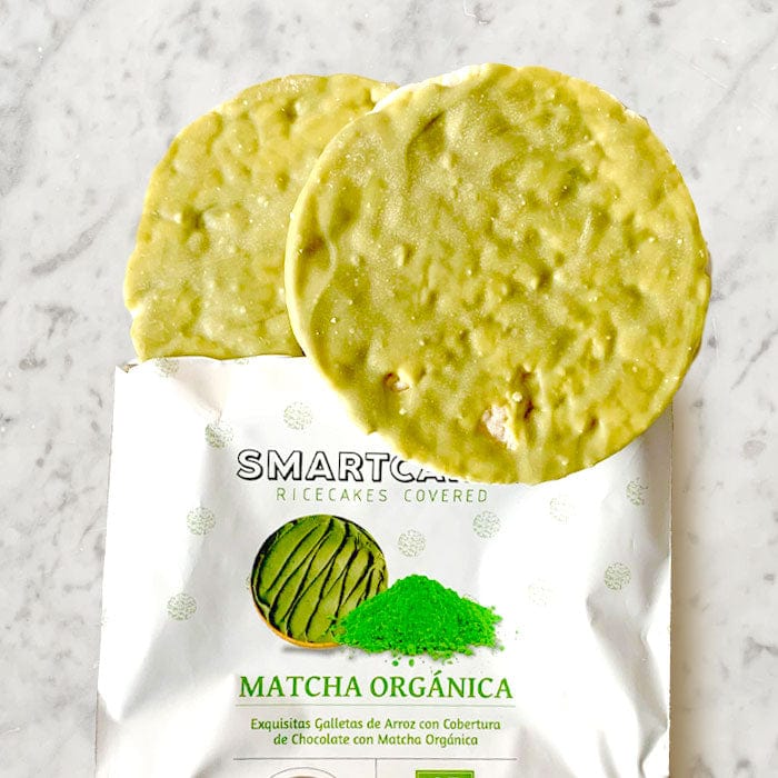 DILMUN Galletas de arroz con chocolate sabor matcha 2 piezas Smartchips