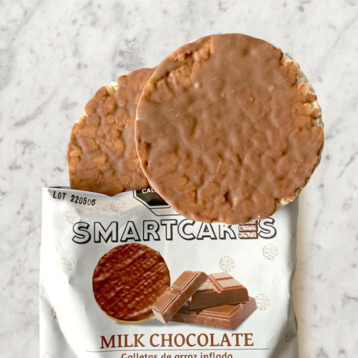 DILMUN Galletas de arroz sabor chocolate de leche 2 piezas Smartchips