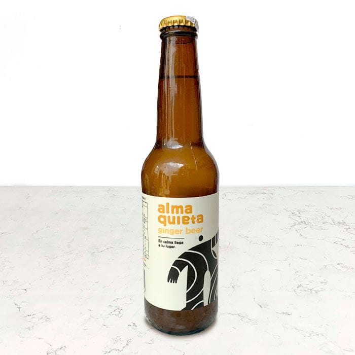 DILMUN Ginger beer orgánica: fermentado de jengibre sin alcohol 355ml Almaquieta