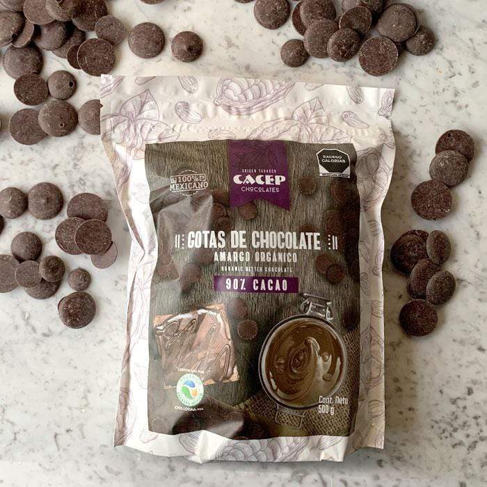 DILMUN Gotas de chocolate amargo orgánico 90% cacao 500g CACEP