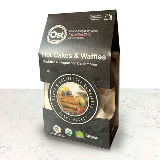 DILMUN Harina para hot cakes y waffles orgánico con cardamomo 737g OST Gourmet