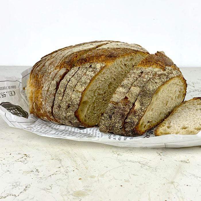 DILMUN Hogaza de pan campestre de masa madre rebanado 1 kg Pan de Elia