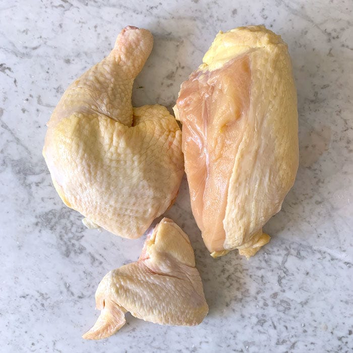 DILMUN Medio pollo orgánico de libre pastoreo 1 pza  (aprox 1k) Santa Pradera
