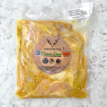DILMUN Milanesa de pollo orgánico a la mostaza 500g Indomitus