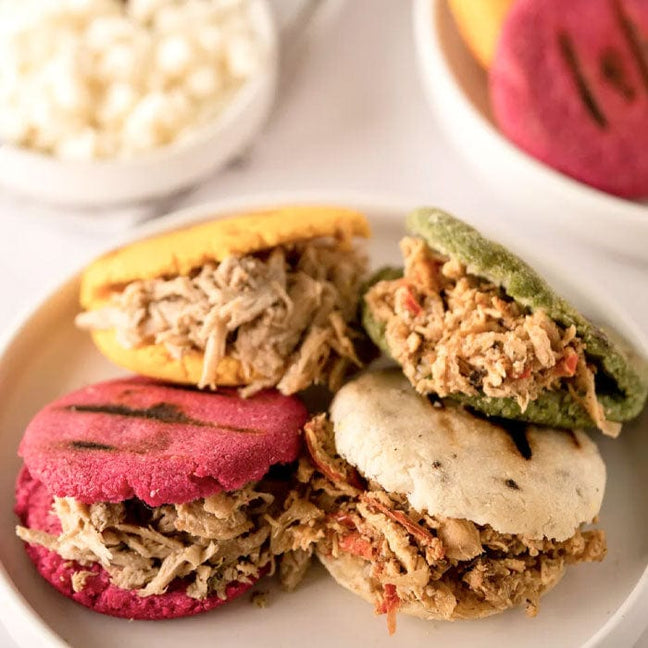 DILMUN Mix de arepas de colores (4 piezas de 80g c/u) Cayena Cuisine