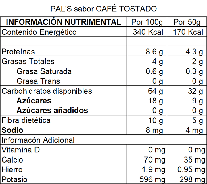DILMUN PAL'S barrita snack de café sin azúcar 50 g