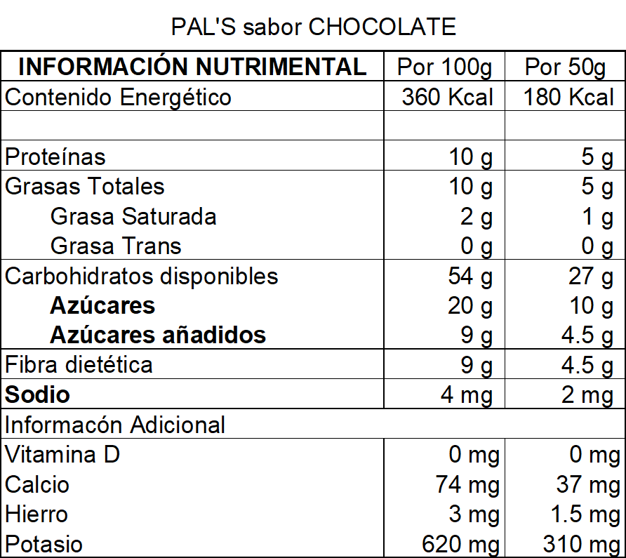 DILMUN PAL'S barrita snack de chocolate sin azúcar 50 g