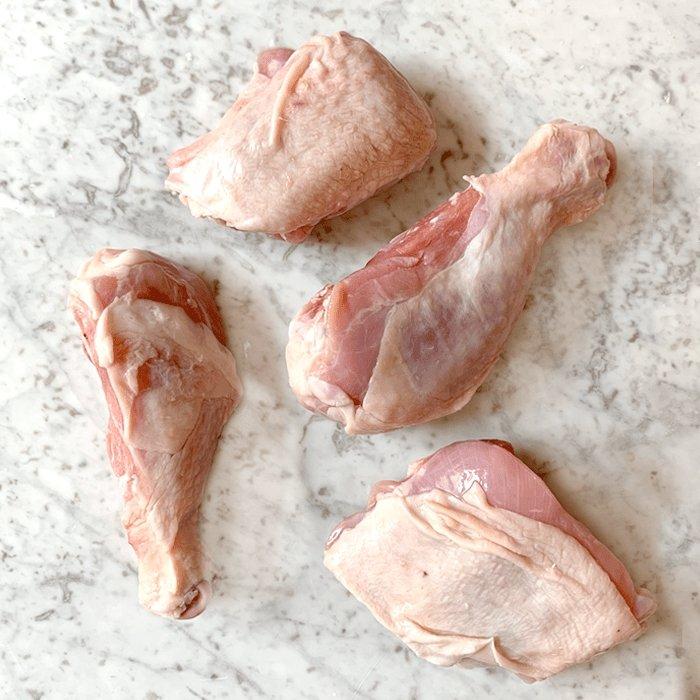 DILMUN Pierna y muslo de pollo orgánico aprox 550 g (4 piezas) Santa Pradera