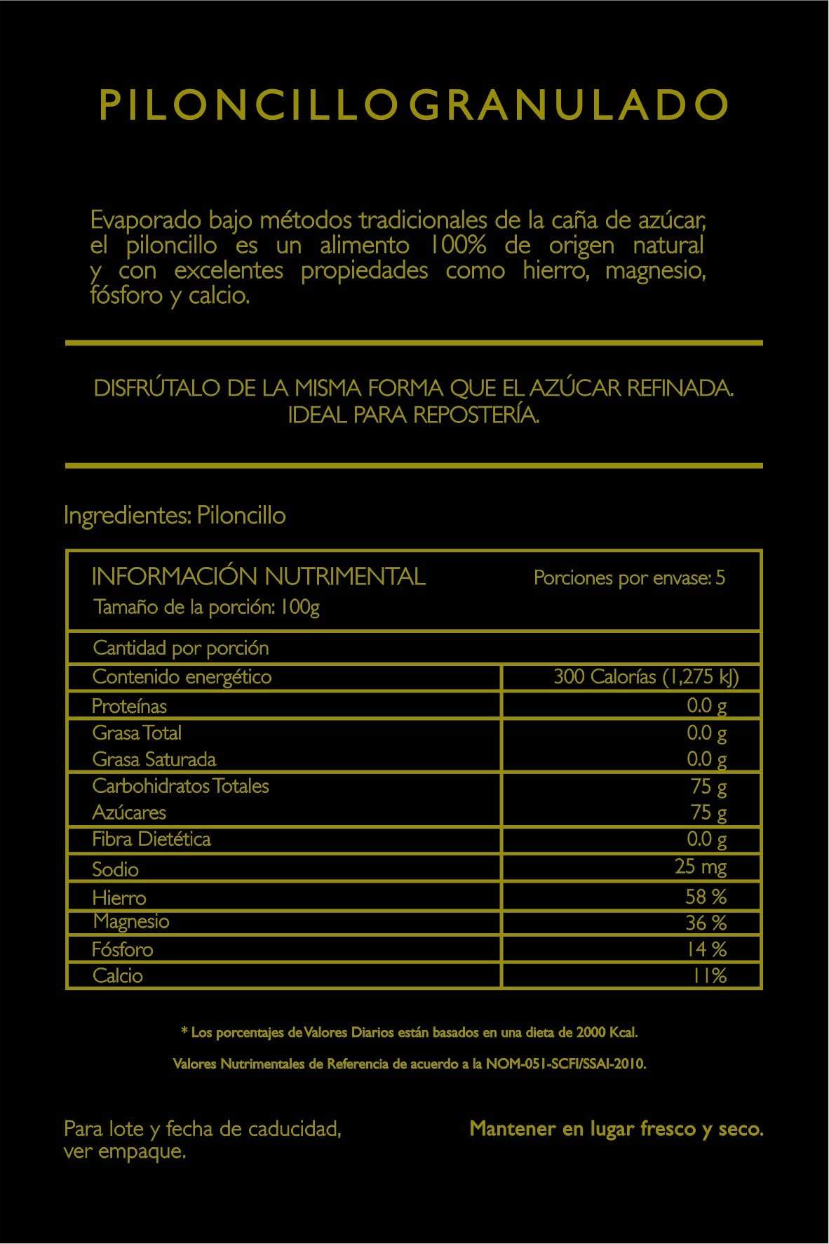 DILMUN Piloncillo granulado 500 g La Comandanta