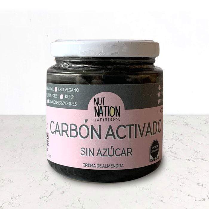 DILMUN Spread de almendras y carbón activado sin azúcar 200 g NutNation