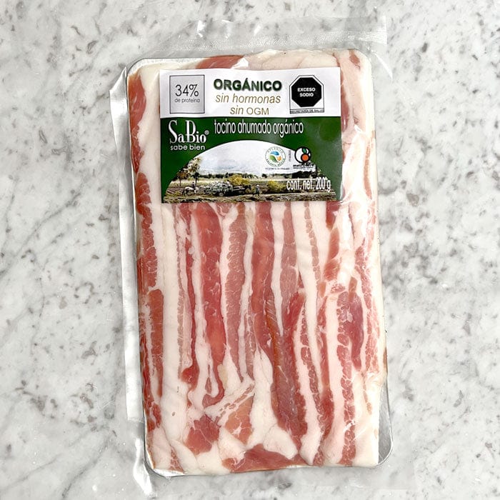 DILMUN Tocino ahumado de cerdo orgánico de libre pastoreo 200g SaBio