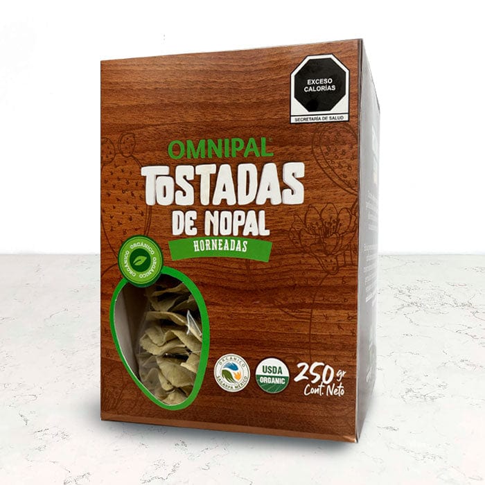 DILMUN Tostadas horneadas de nopal orgánico 200g OMNIPAL