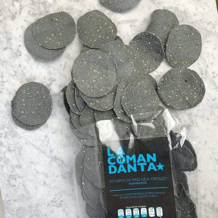 DILMUN Totopos de maíz azul 300g La Comandanta