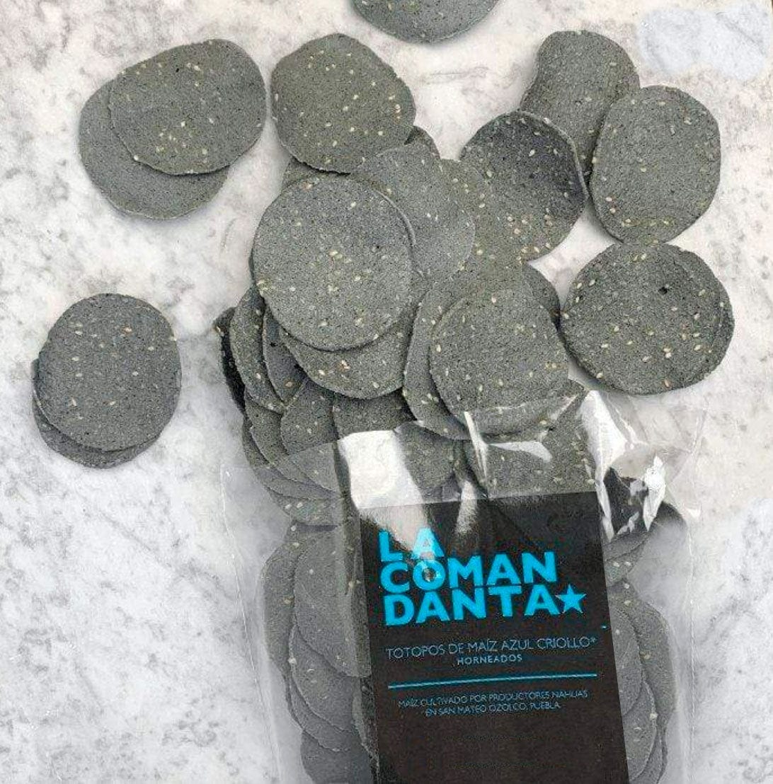 DILMUN Totopos de maíz azul 300g La Comandanta