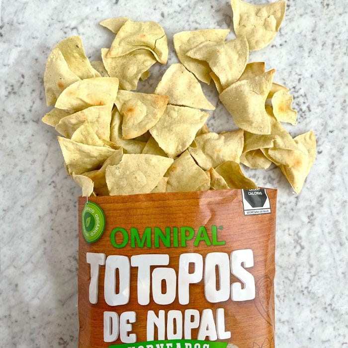 DILMUN Totopos horneados de nopal orgánico 250g OMNIPAL