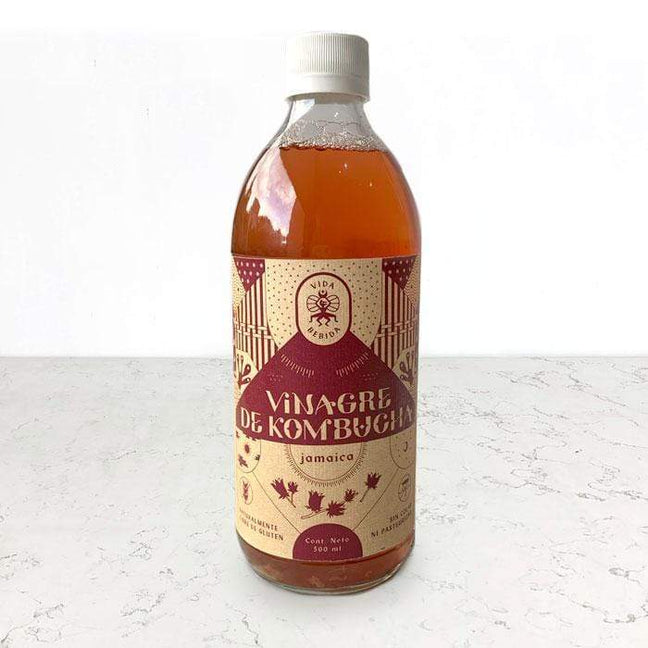 DILMUN Vinagre de kombucha sabor jamaica 500 ml Vida Bebida